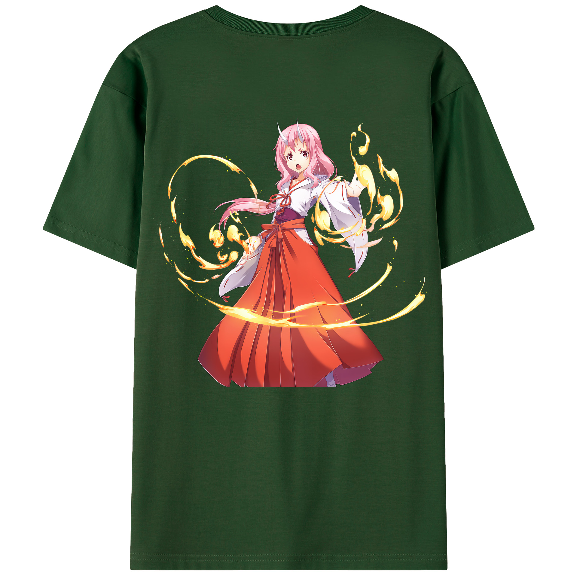 （画像用） 転スラ Regarding Reincarnated to Slime 綿100％半袖Tシャツ（背面プリント）